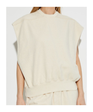 Rick Owens Drkshdw Sl Tatlin Cotton Tank Top In White