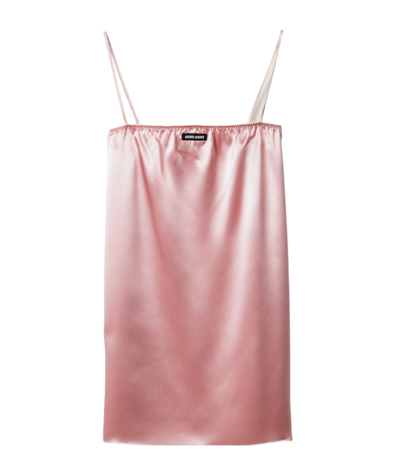 Miu Miu Satin Mini-dress In Brown