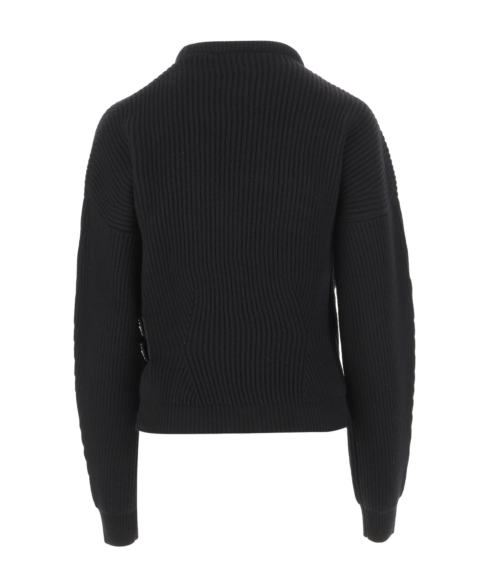 Blumarine Wool Sweater In Black
