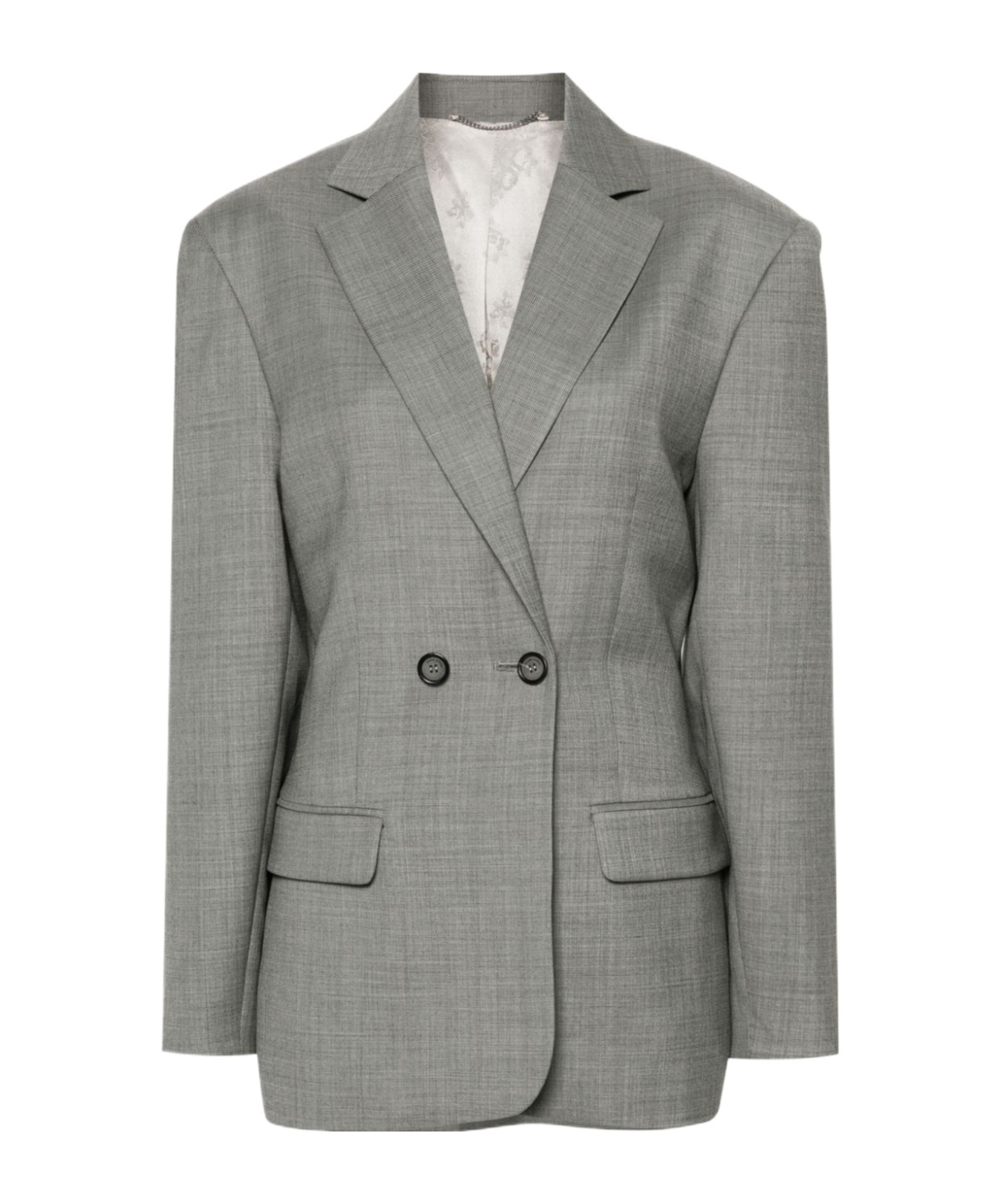 Magda Butrym Double-breasted Blazer In Gray