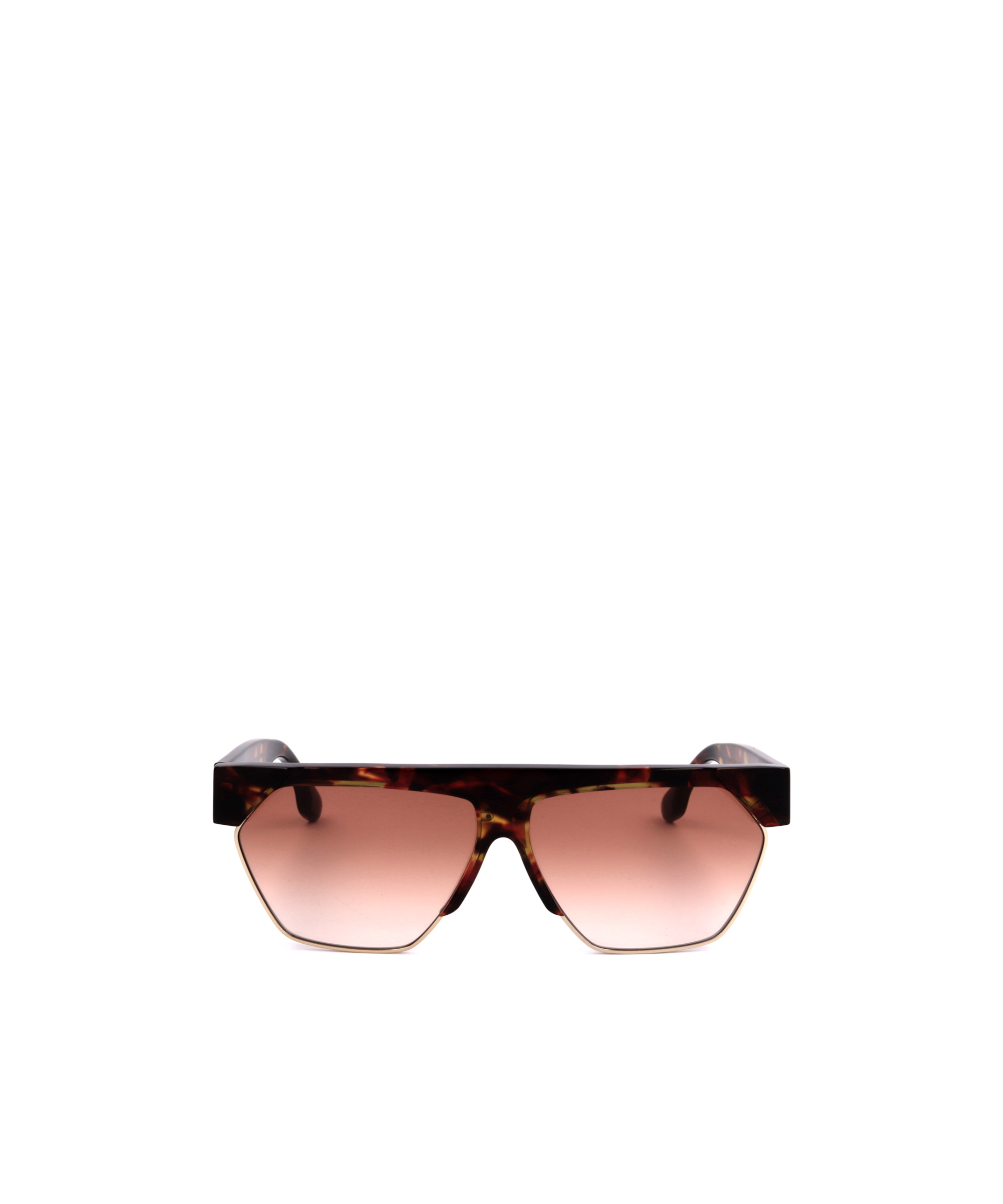 Victoria Beckham Clubmaster Sunglasses With Gradient Lenses In Brown