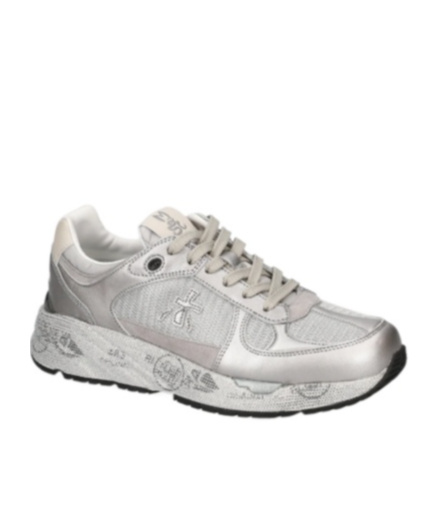 Premiata Mase-d Silver Sneakers In White