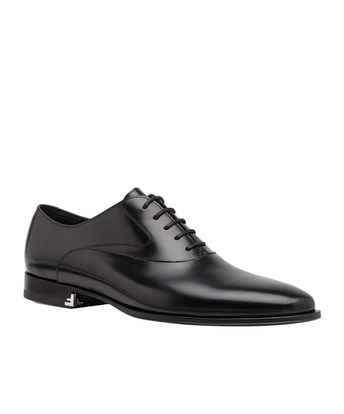 Fendi Calfskin Leather Oxford In Black