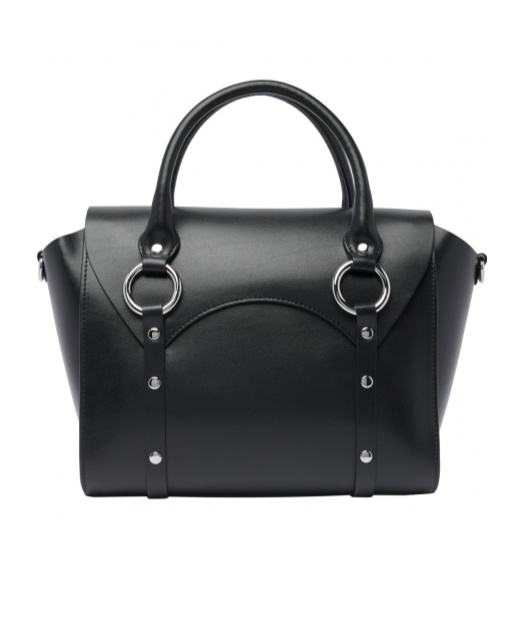 Vivienne Westwood Orb-plaque Leather Tote Bag In Black