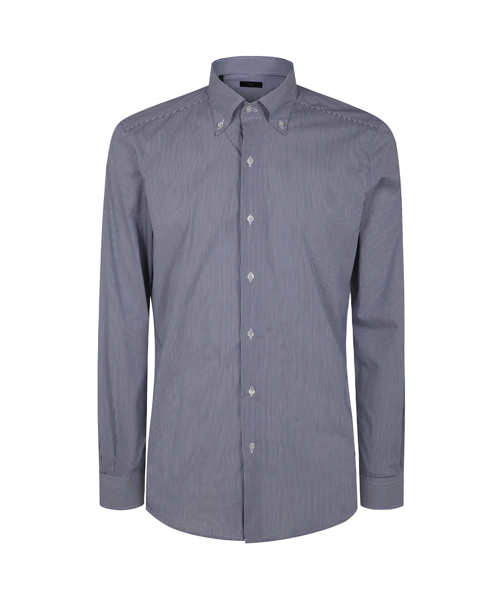 Fay Long-sleeved Shirt In Gray