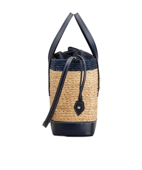 Roger Vivier Viv' Skate Shopping Bag In Raffia