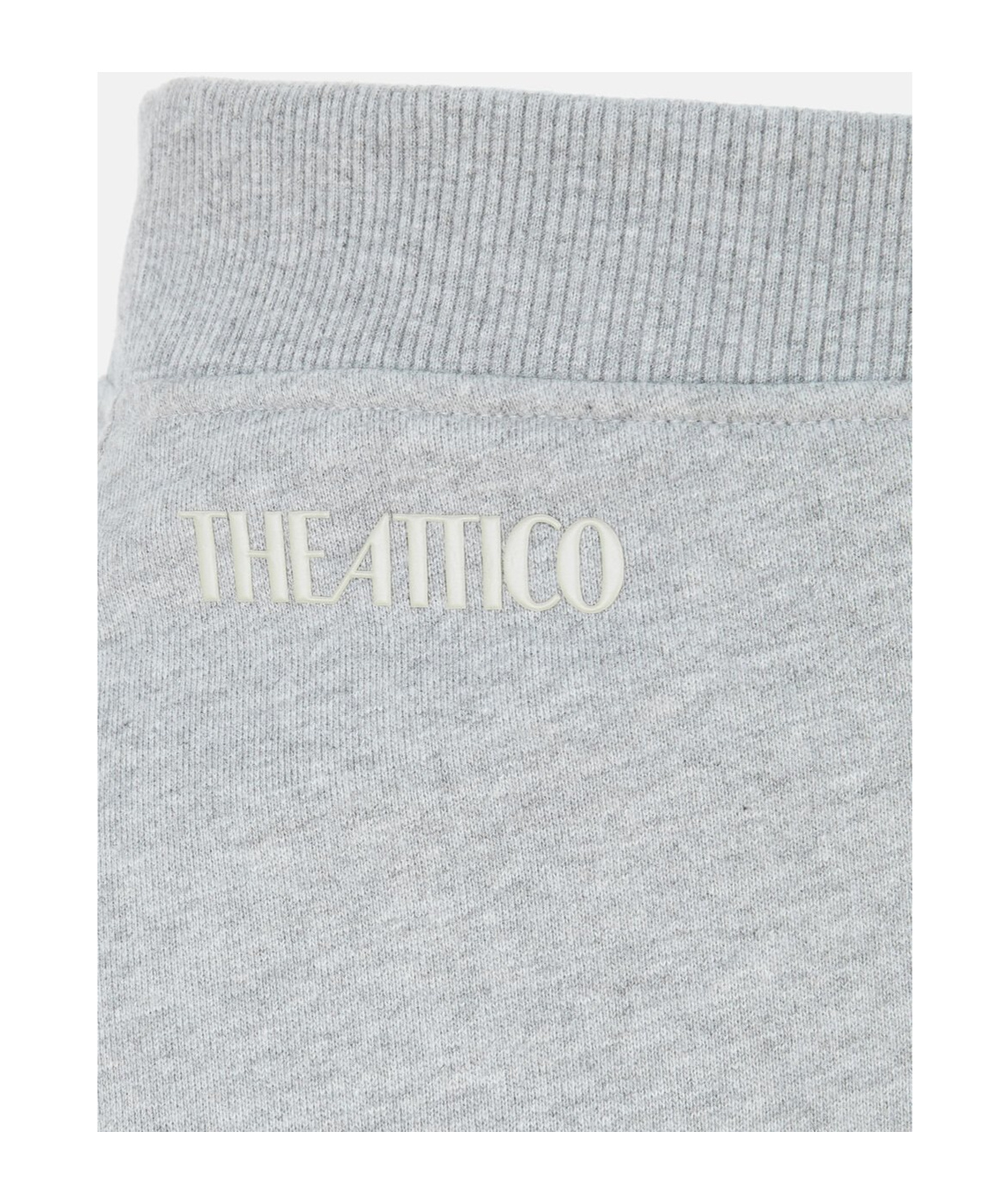 Shop Attico The Asymmetric Midi Skirt In Gray