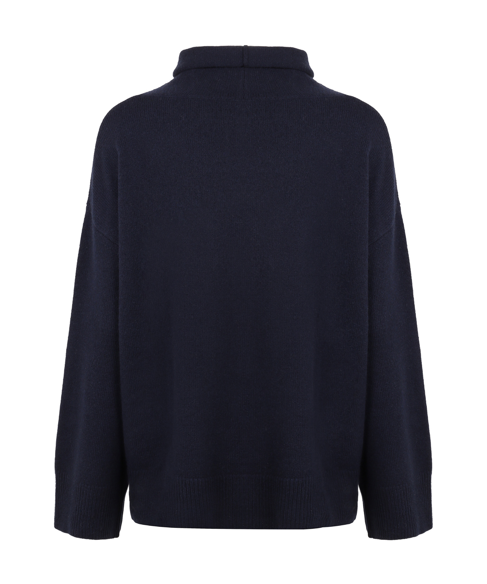 Aspesi Turtleneck Ribbed Knit Pullover In Black