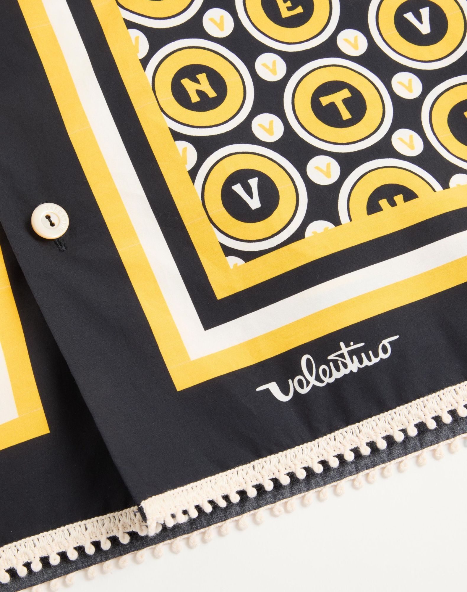 Valentino Bowling Shirt With Bulles Royales Print