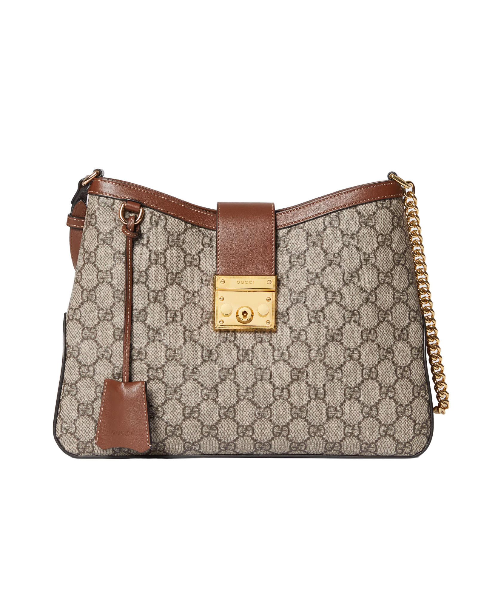 Gucci Padlock Gg Canvas Hobo Bag In Multi