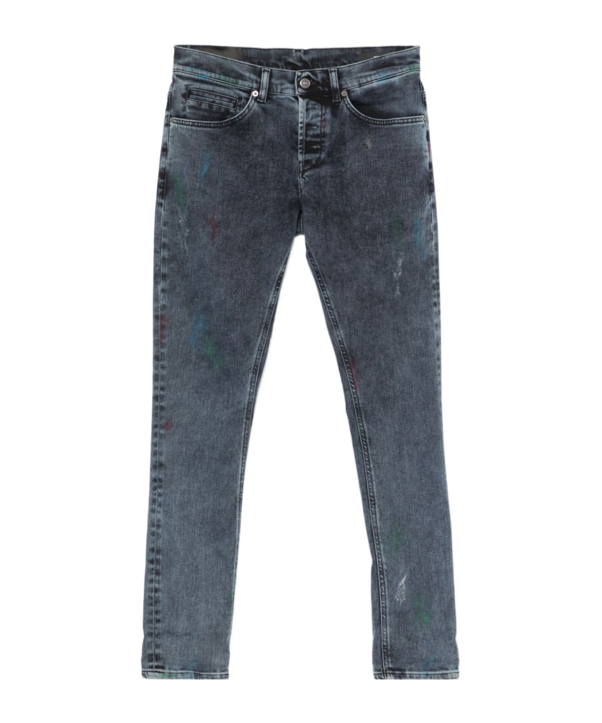 Dondup Stretch Denim Trousers George Jeans In Gray