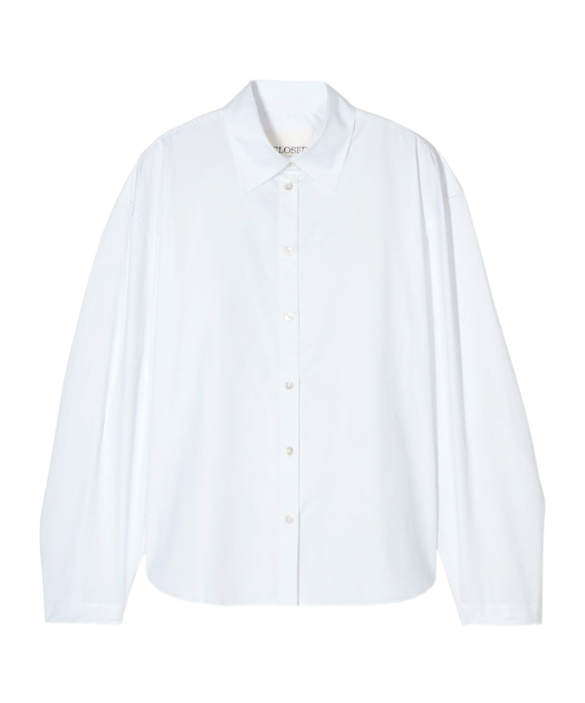 Shop Closed Pleated-sleeve Shirt In White