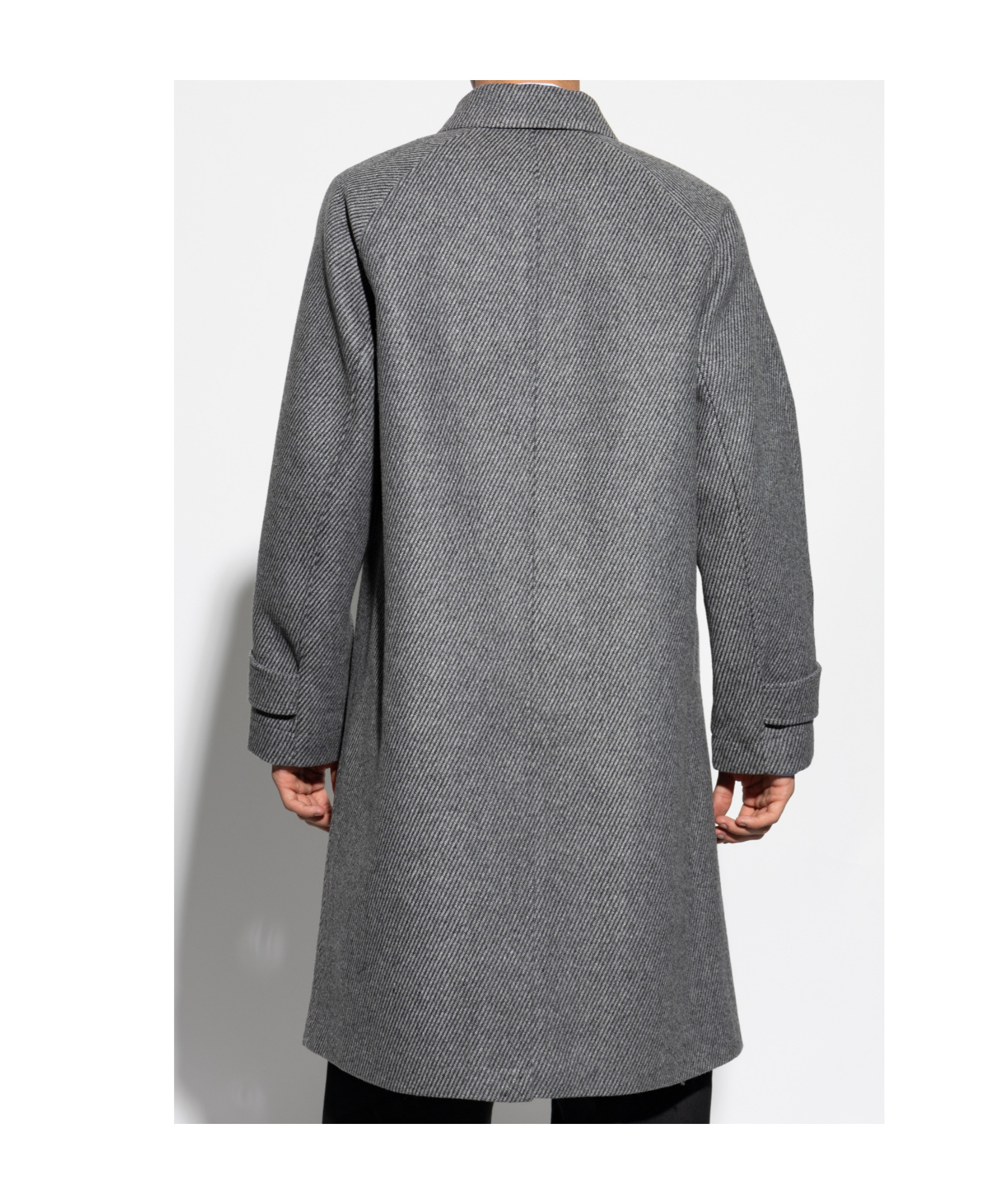 Officine Generale Single-breasted Coat In Gray