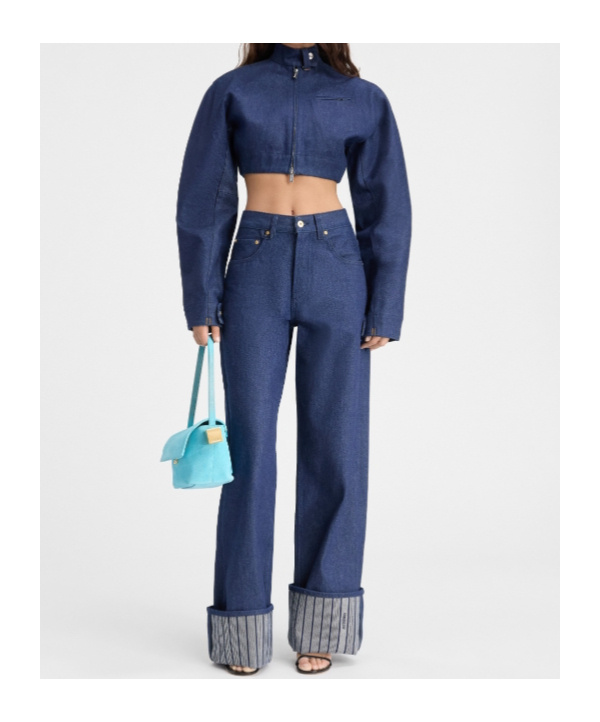 Jacquemus Belt-loop Jeans In Blue