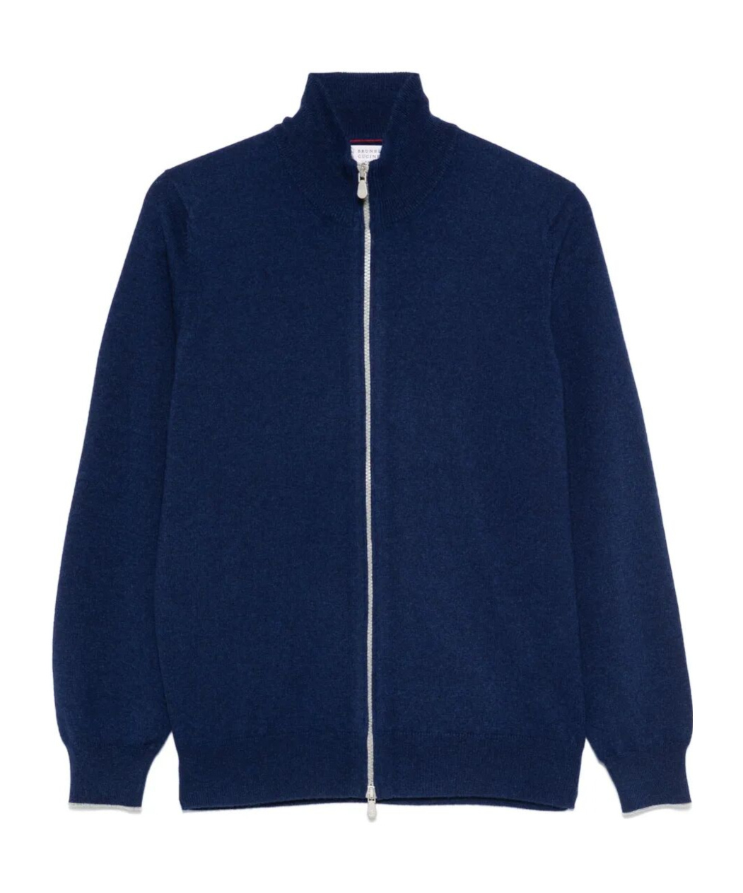 Brunello Cucinelli Cashmere High Neck Zip Cardigan