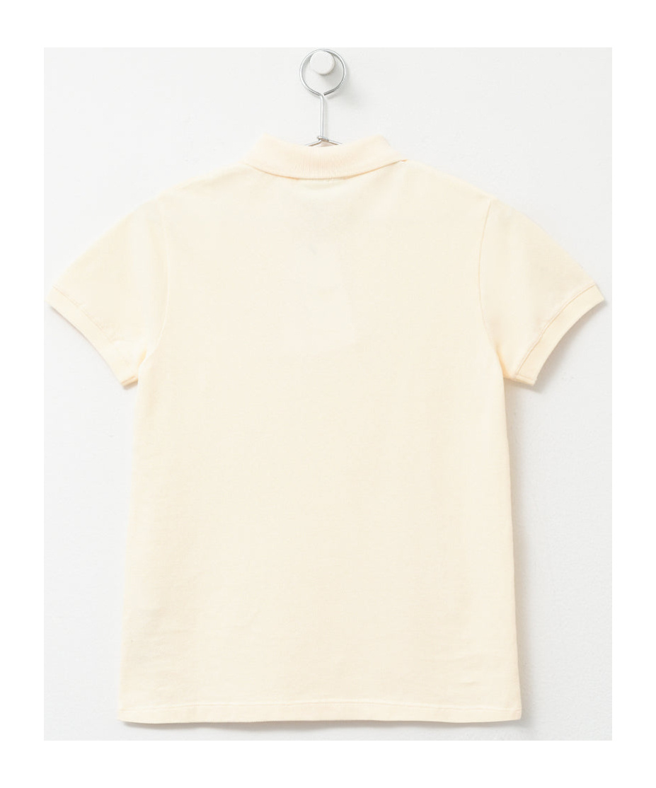 Maison Kitsuné Short-sleeved Polo Shirt In White