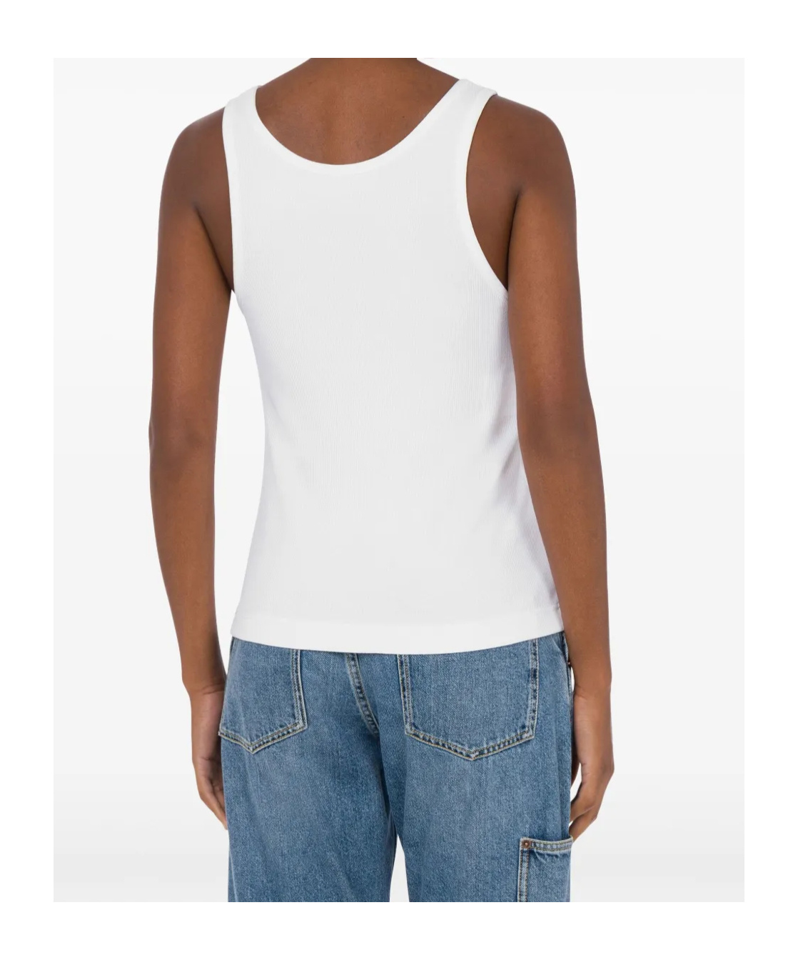Moschino Logo-embroidered Vest In White