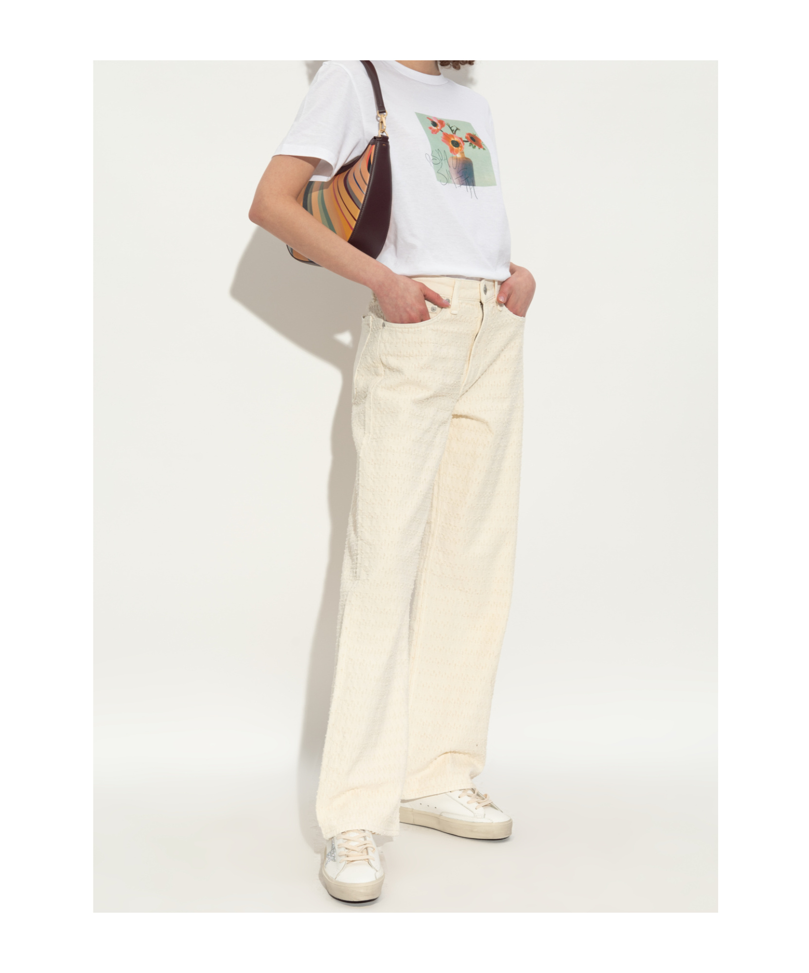 GOLDEN GOOSE GOLDEN GOOSE DELUXE BRAND HI STAR LOW-TOP SNEAKERS