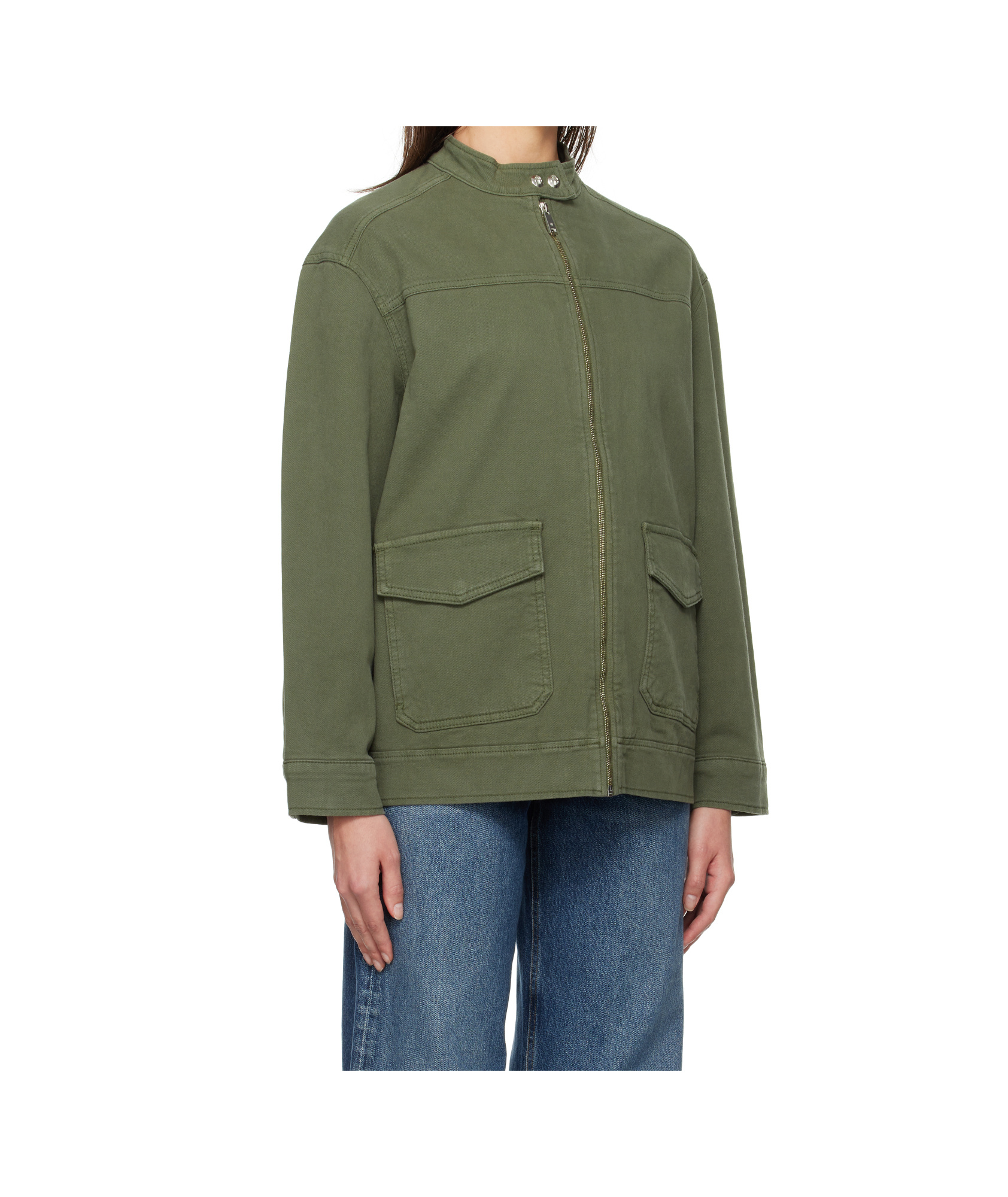 Anine Bing Henry Jacket In Army Green In Green