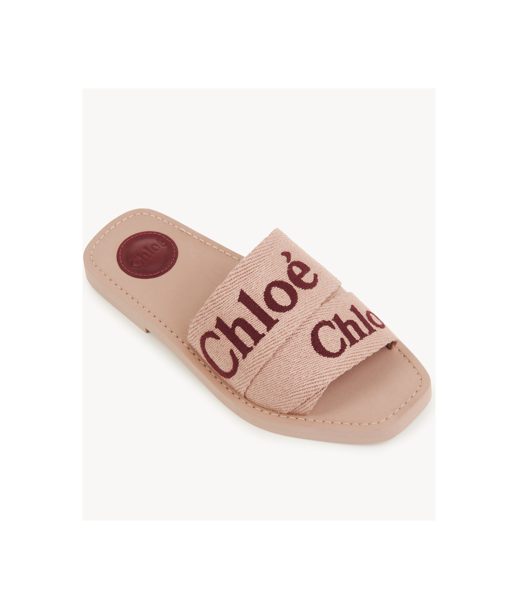 Chloé Women Woody Slides In Neutral