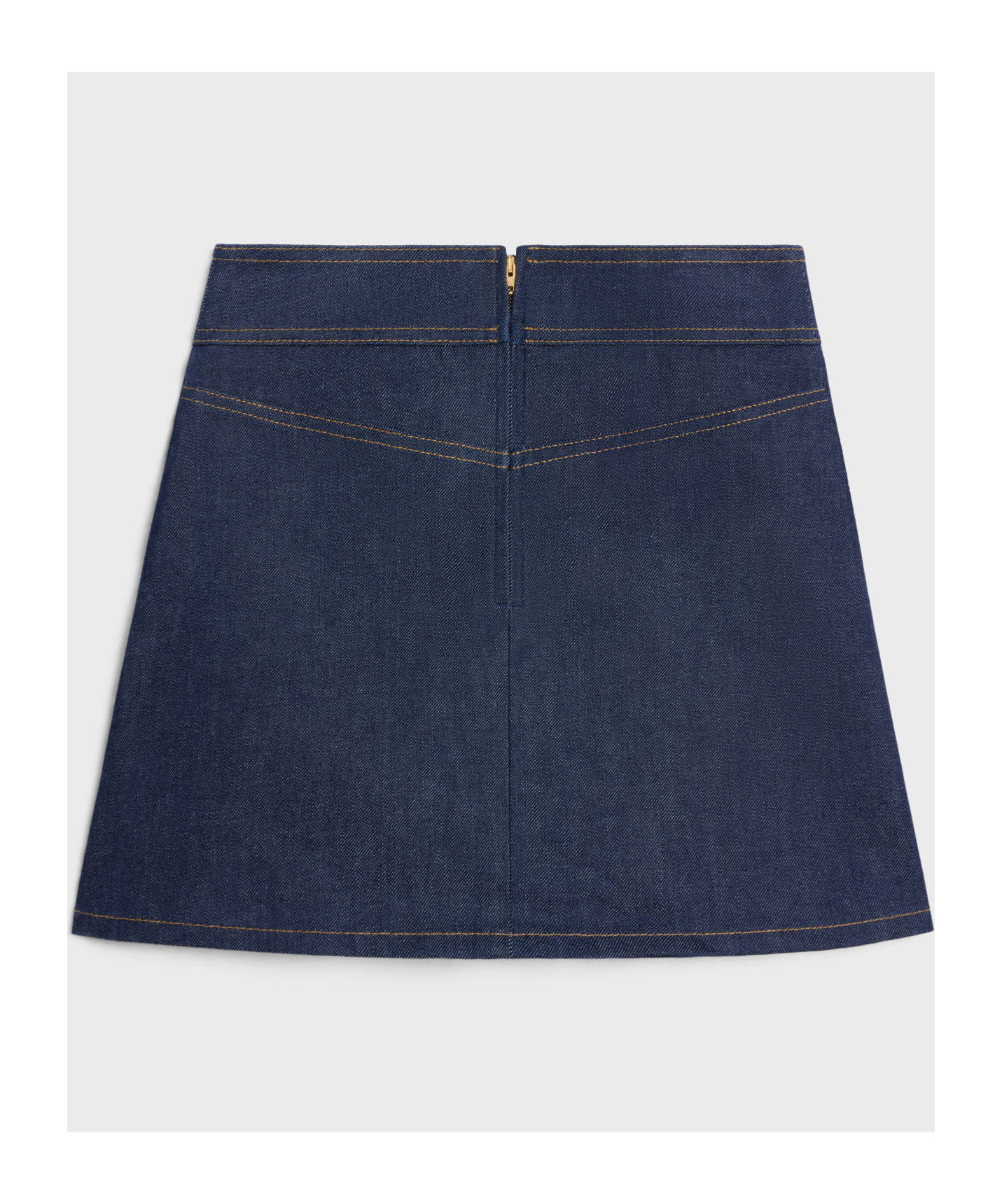 Celine Denim Mini Skirt In Blue