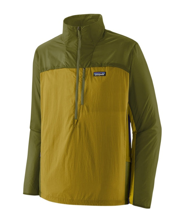 Patagonia Houdini Stash Packable Jacket In Bundling Green With Graze Green