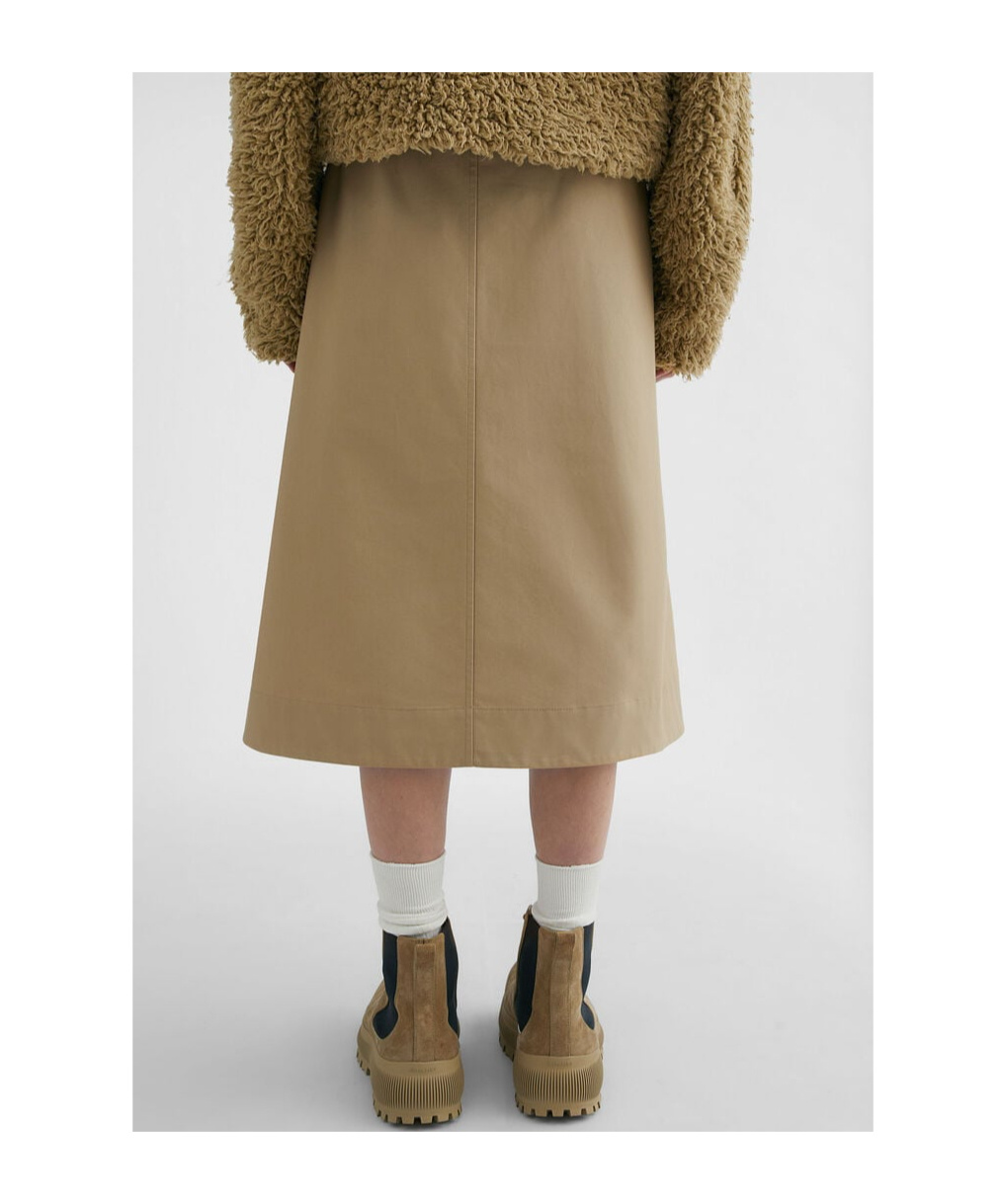 Jil Sander A-line Midi Skirt With High Waist In Green