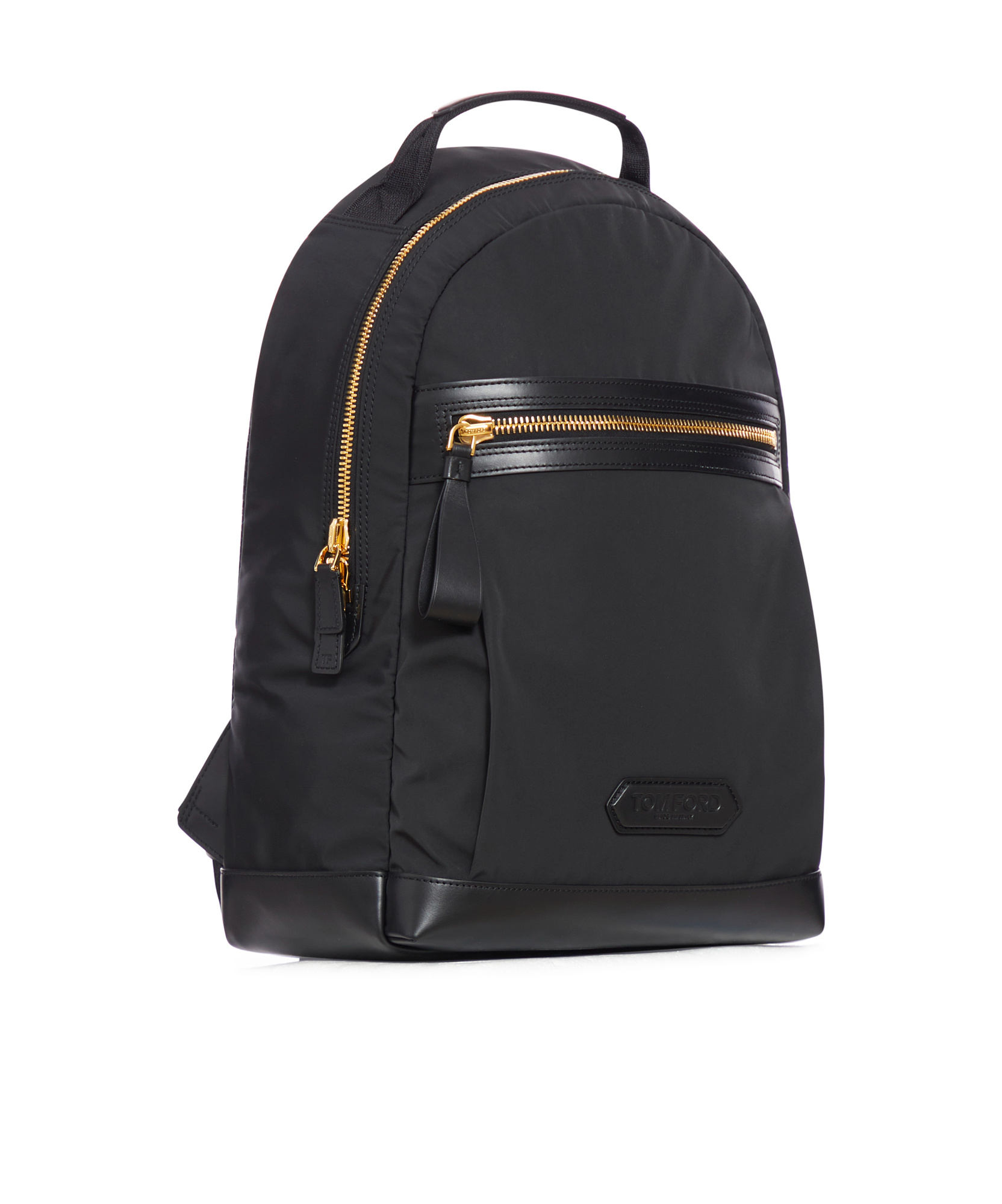 Tom Ford Logo-patch Backpack In Black