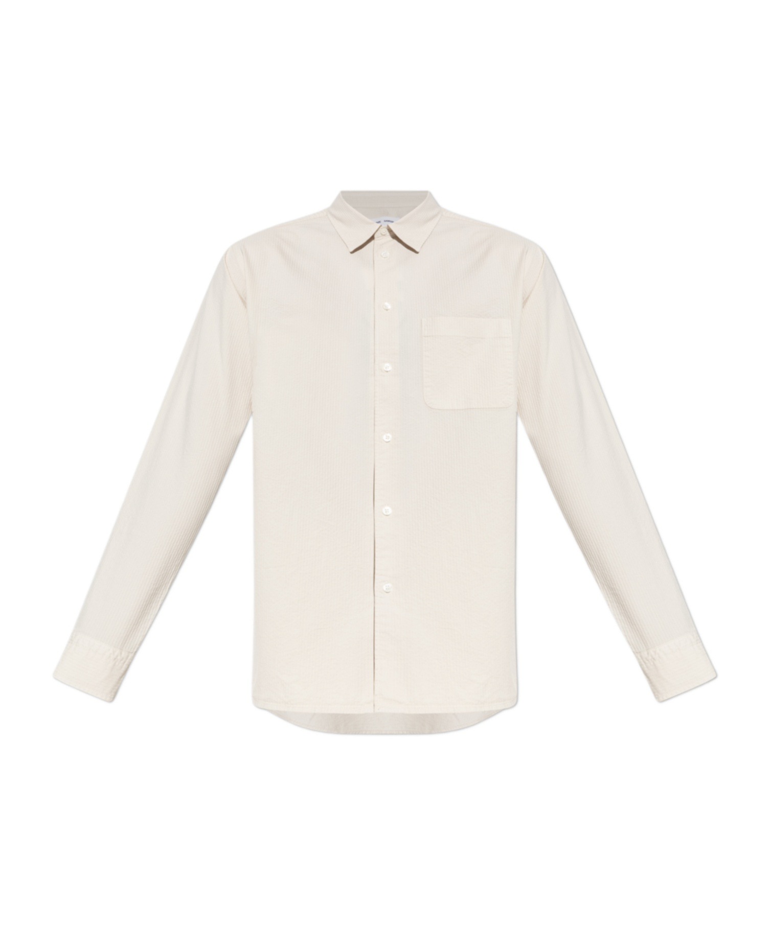 Samsoe & Samsoe Long Sleeve Button-down Shirt In White