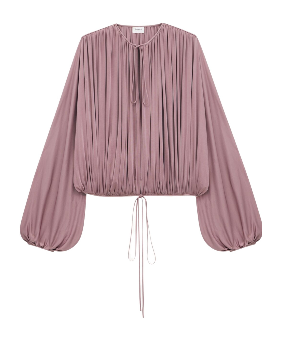 Saint Laurent Blouse In Knit In Pink