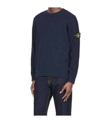 Shop Stone Island Crewneck Sweater In Black