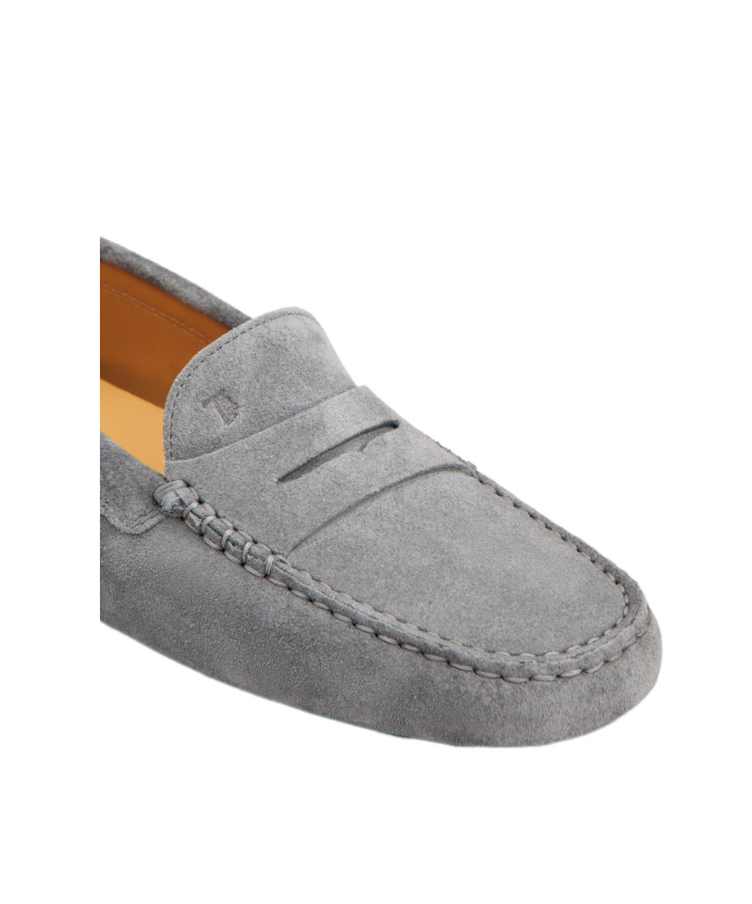 Tod's Round-head Driving Shoes In Gray