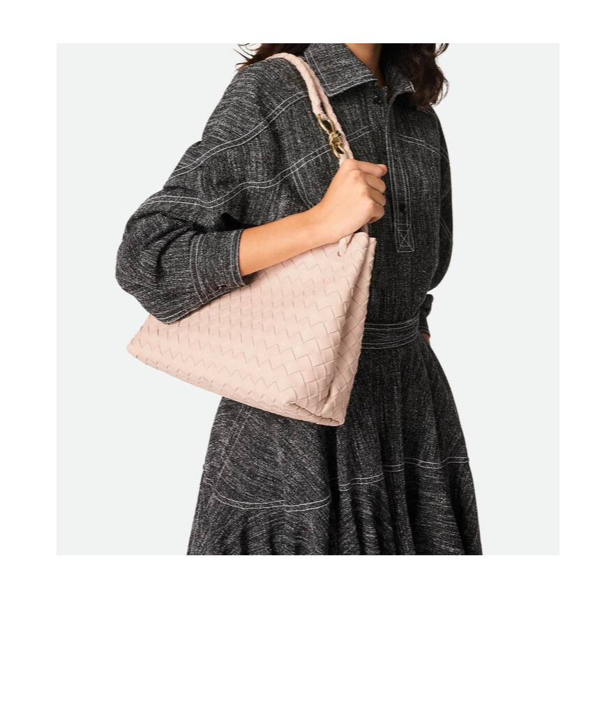 Bottega Veneta Small Leather Andiamo Shoulder Bag In Nude