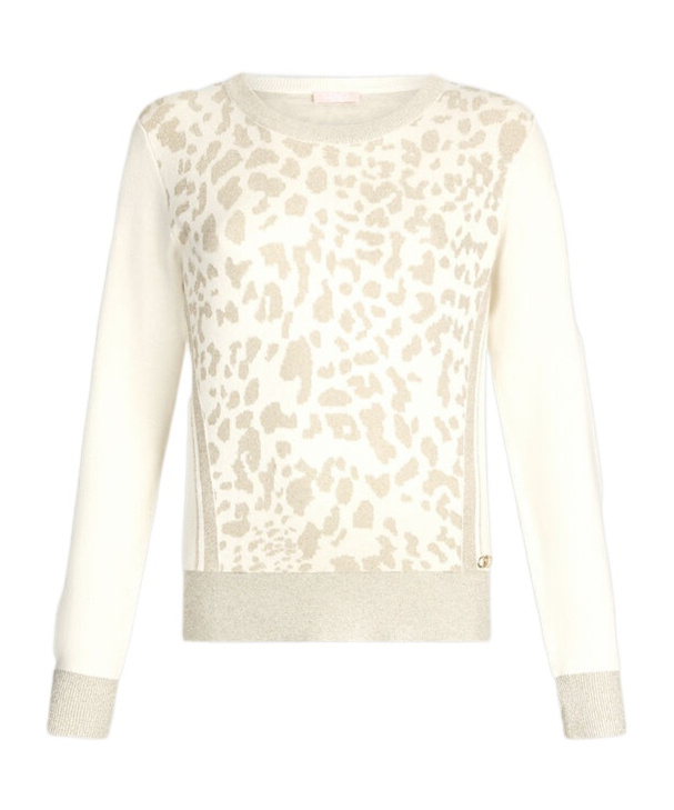 Liu •jo Animal Print Jumper In White