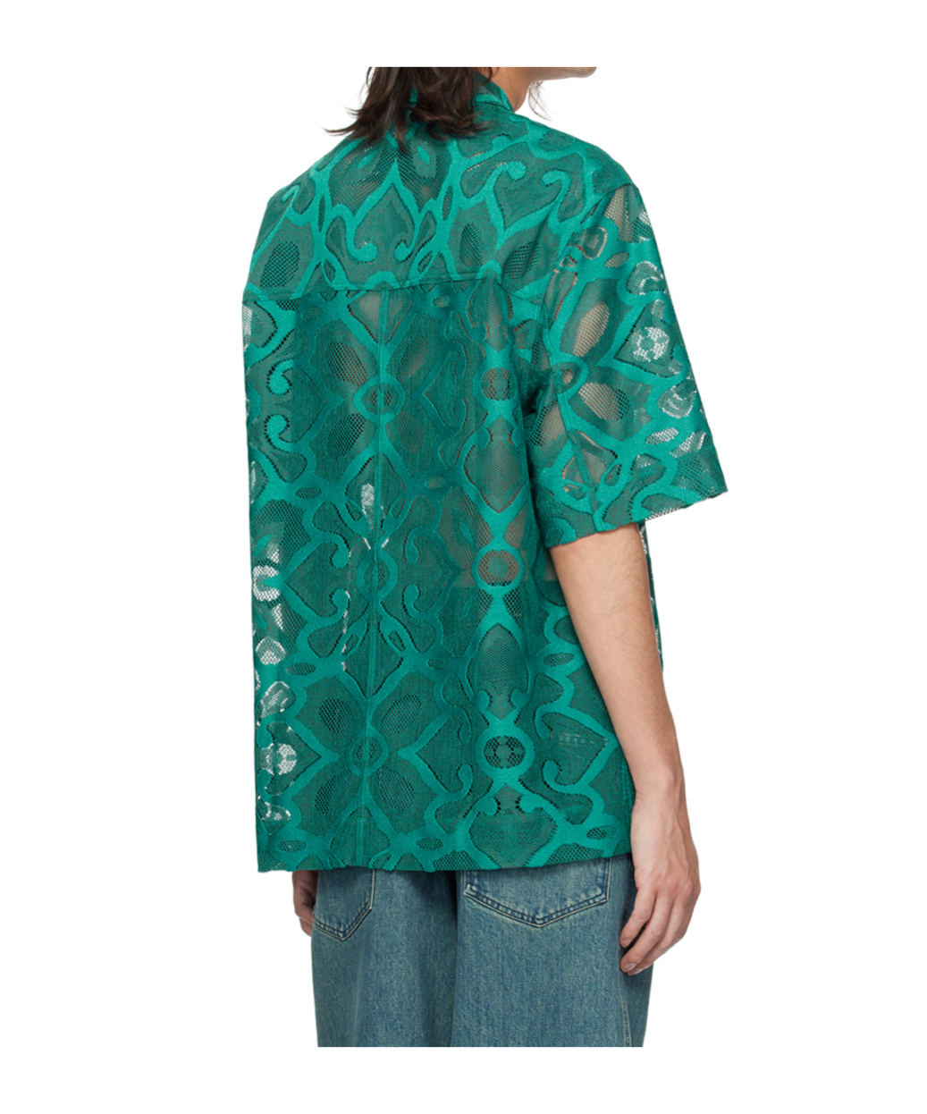 Shop Song For The Mute Zip-up Dropped Shoulder Shirt