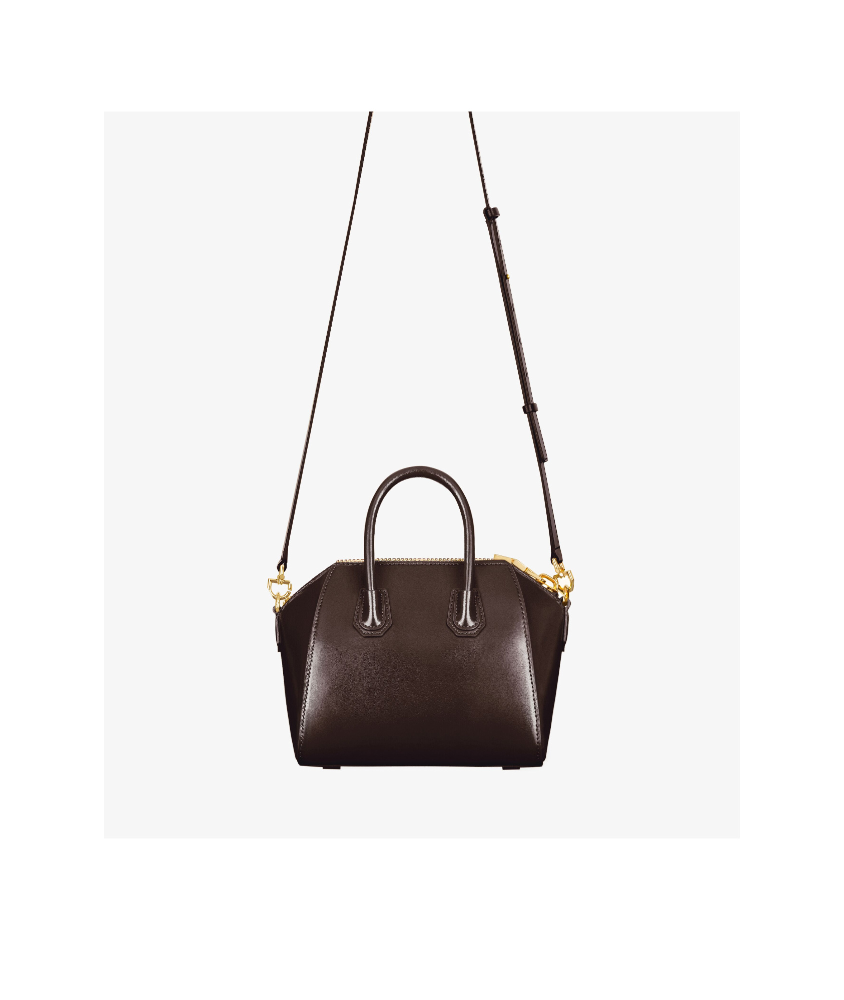 Givenchy Mini Antigona Bag In Box Leather In Black