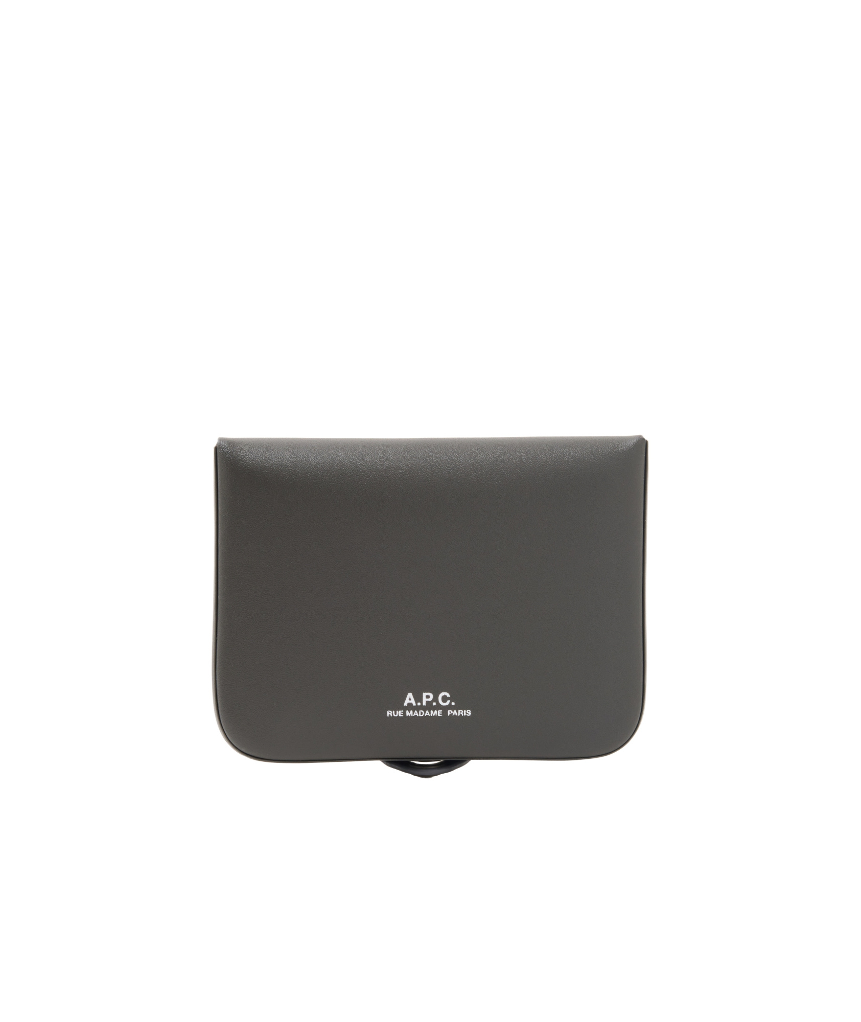 Apc A.p.c. Compact Coin Purse With Rectangular Design And Versatile Functionality In Brown