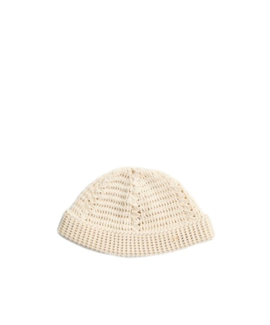 Valentino Garavani Vlogo Signature Knitted Cotton Beanie In Nude