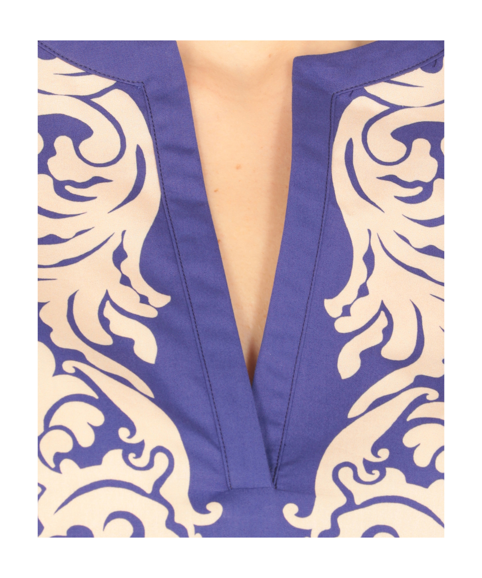Etro Blue And White Paisley Blouse