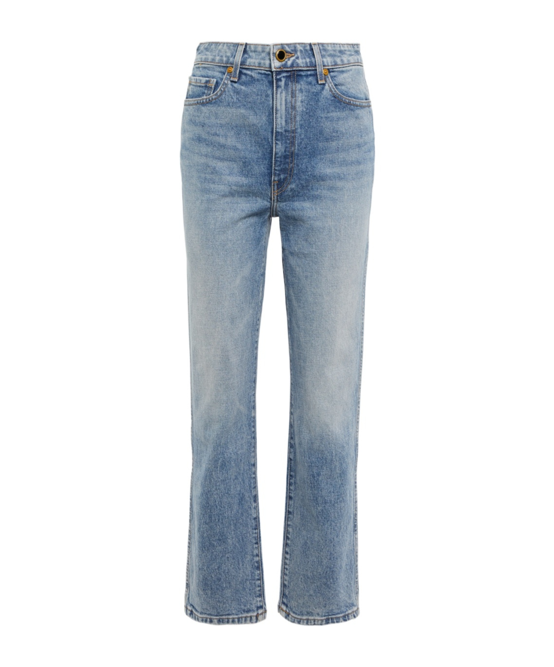 Khaite Abigail High-rise Straight Jeans In Blue