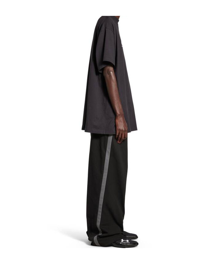 Balenciaga High-neck T-shirt In Black