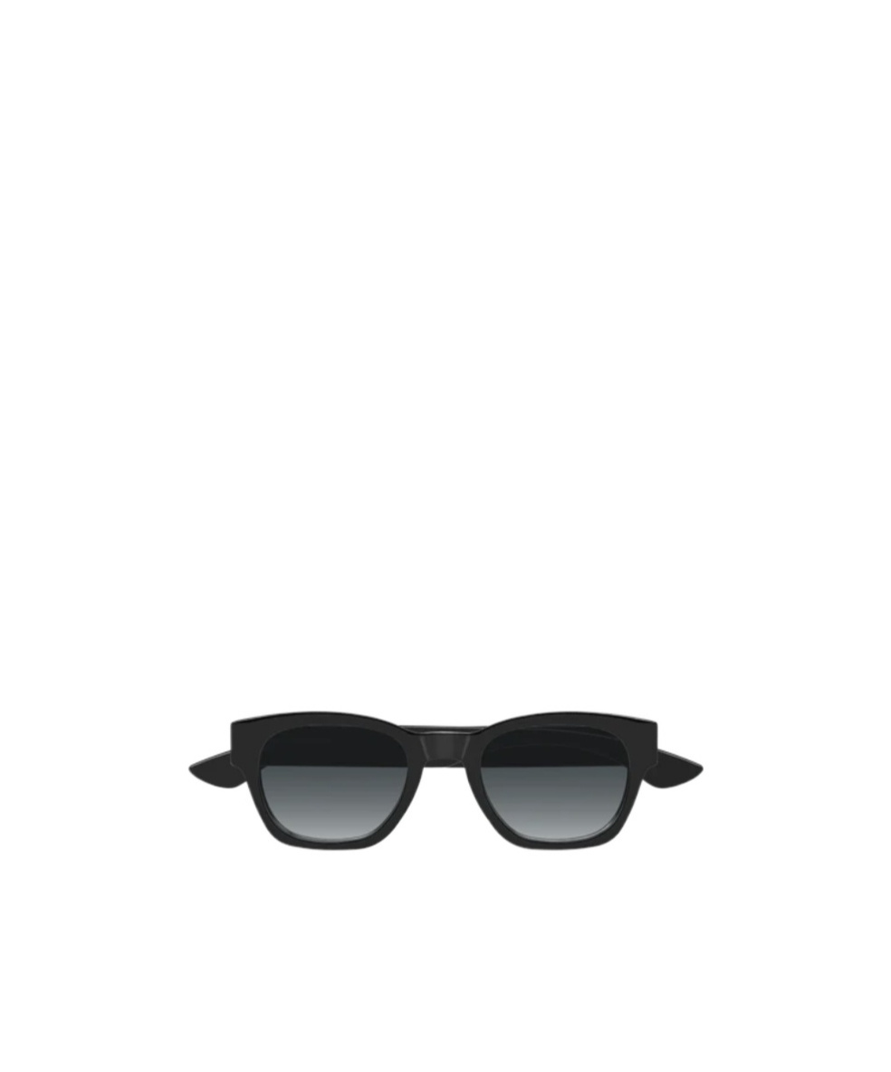Alexander Mcqueen Geometric Frame Sunglasses In Green