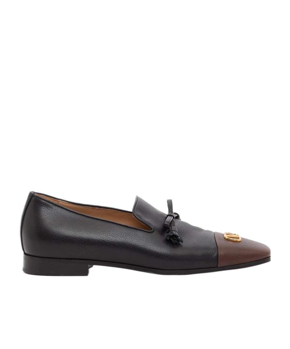 Valentino Garavani Square-toe Loafers In Green