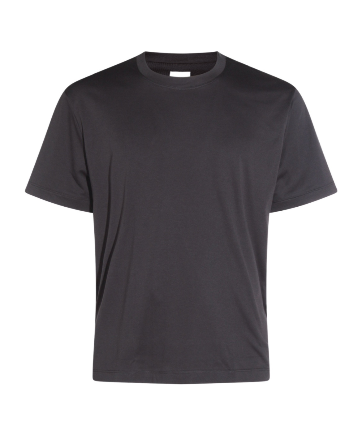 Eleventy Crew Neck Plain Design Short Sleeves In Black