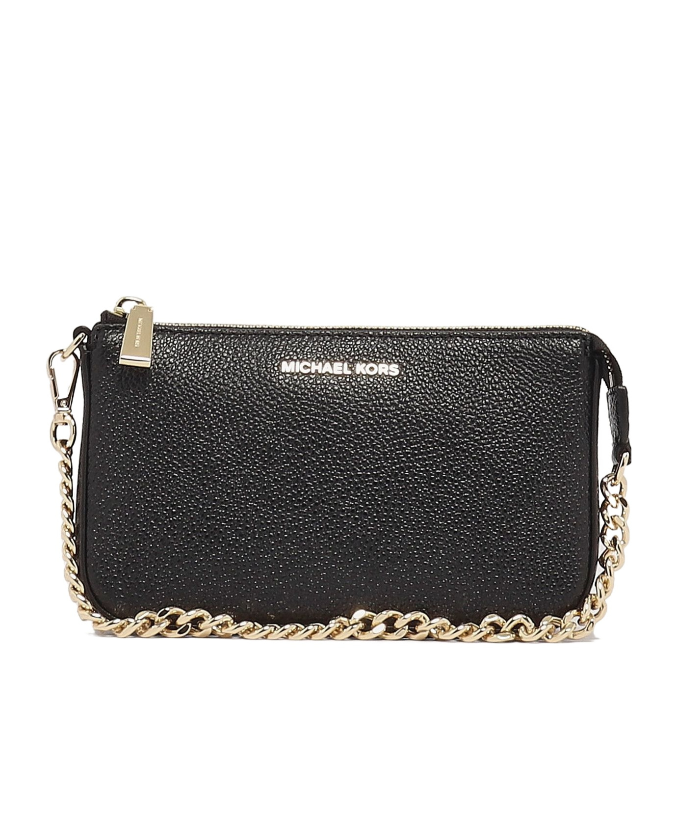 Michael Kors Jet Set Large Slim Zip Around Continental Wallet In Black