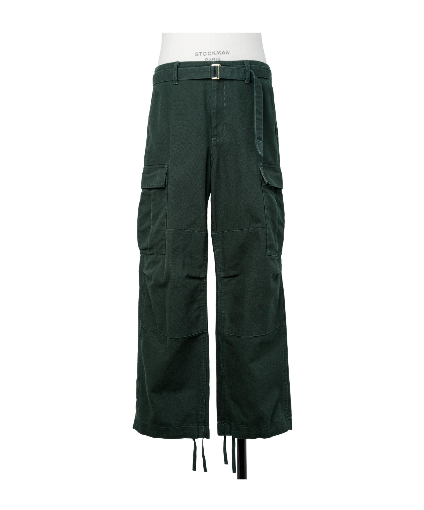 Sacai X Carhartt Wip Belted Cargo Pants In Green