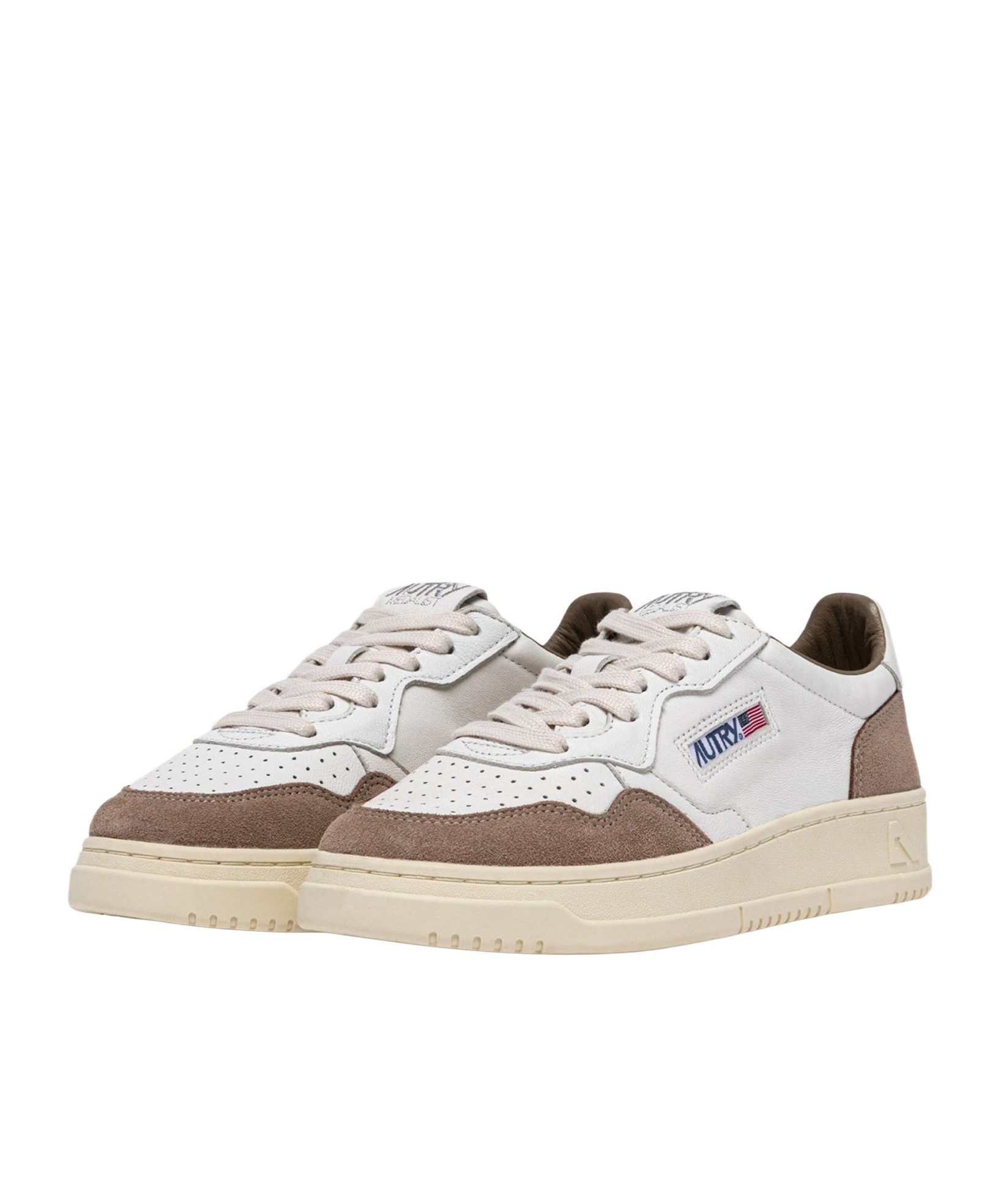 Autry Medialist Low Wom Sneakers In Brown