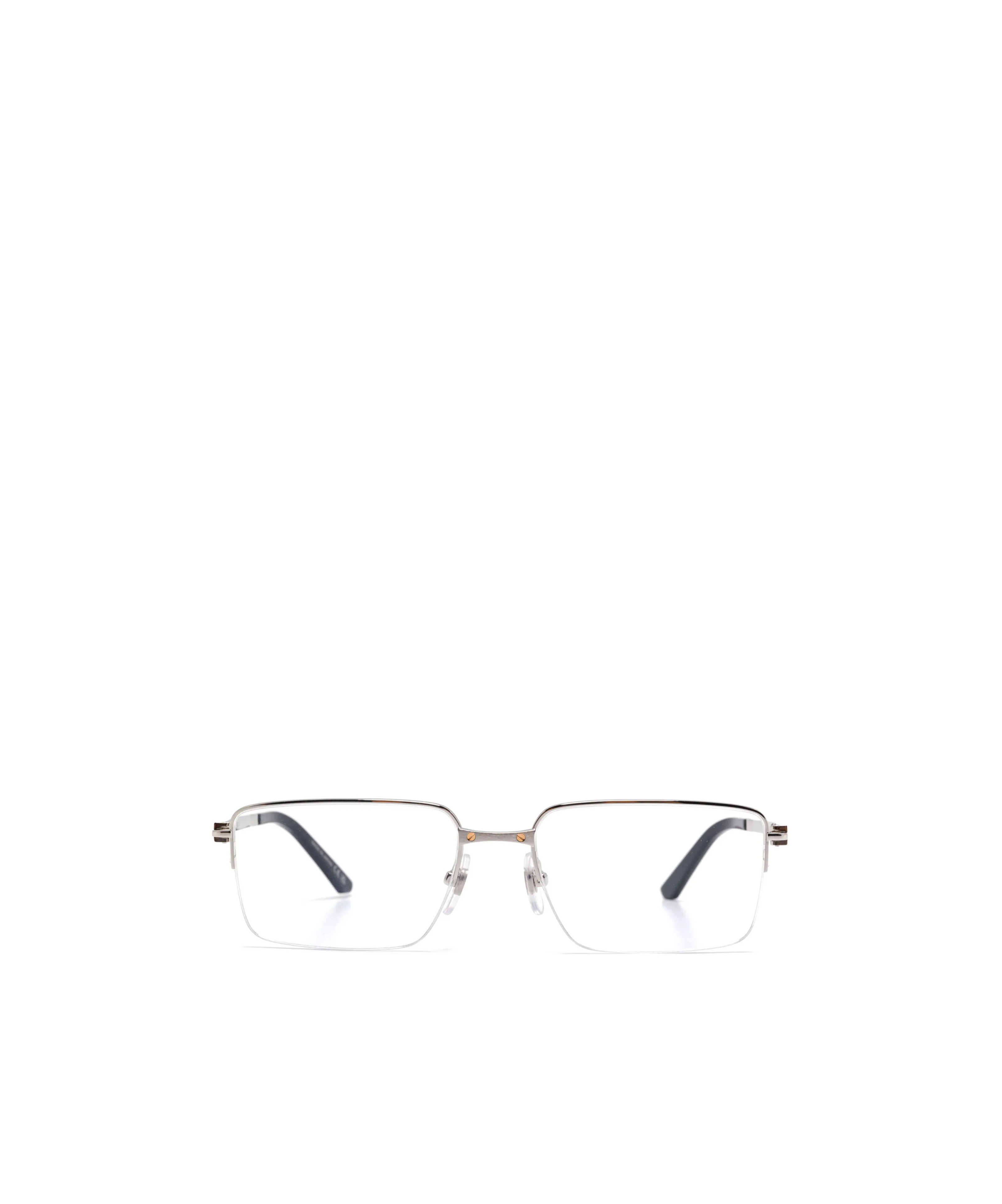 Cartier Rectangle-frame Glasses In Silver