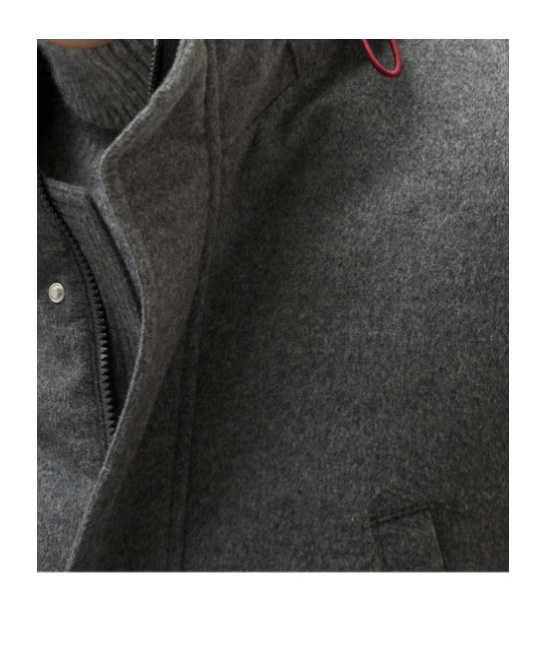 Brunello Cucinelli Hooded Padded-design Cashmere Coat In Gray