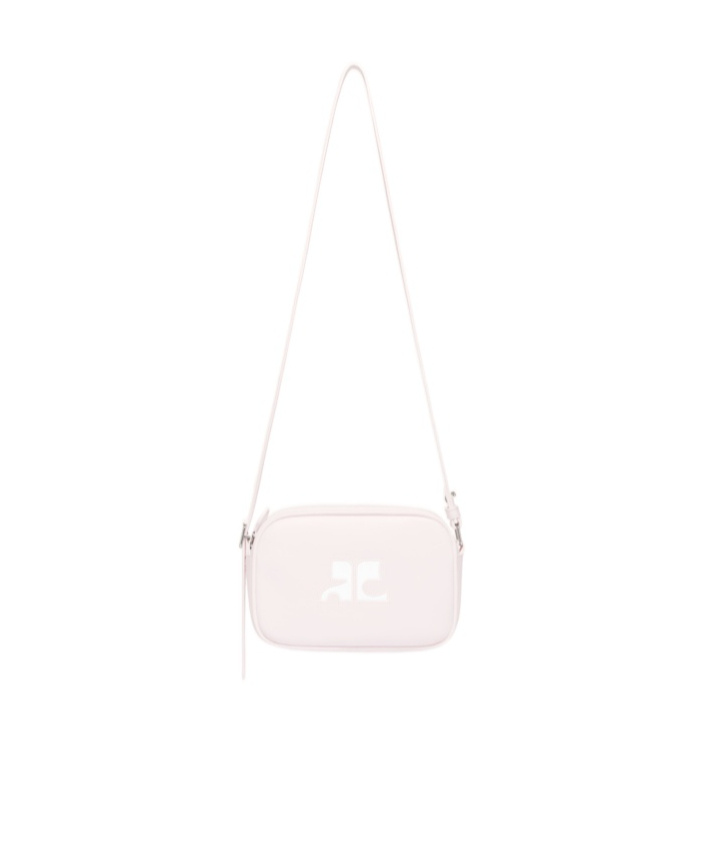 Courrèges Reedition Leather Shoulder Bag In White